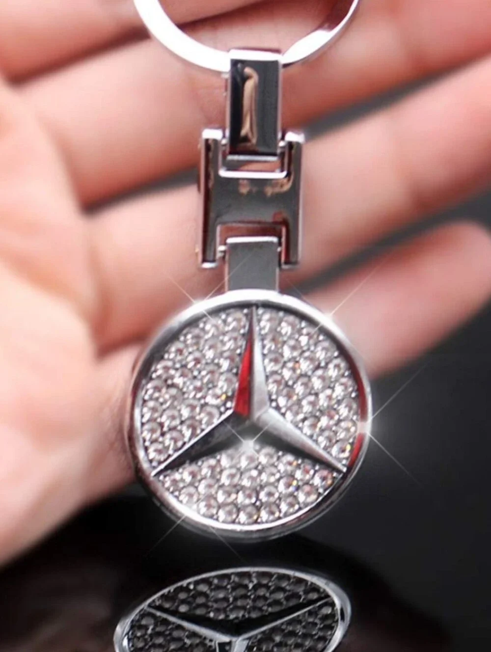 One Mercedes Benz metal sleek keychain choose one of 8 Styles Available